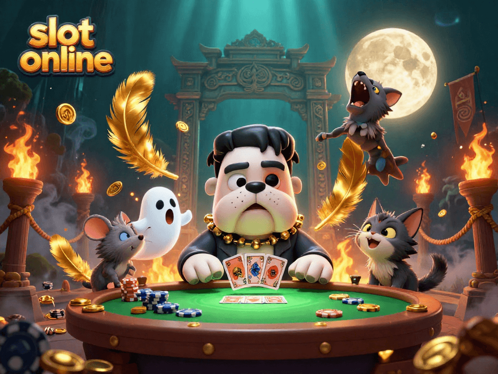 Menyusun strategi taruhan di slot online dengan karakter unik dan suasana permainan menarik.