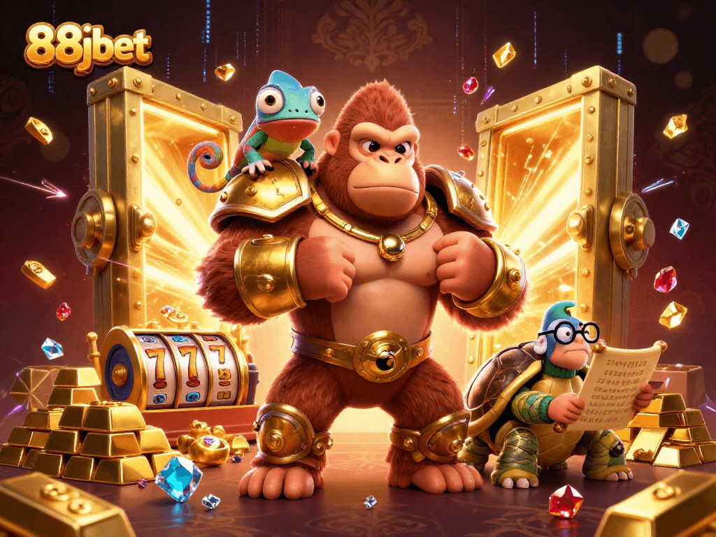 Bet big with 88jbet's dynamic 3D casino action featuring vibrant gaming elements.