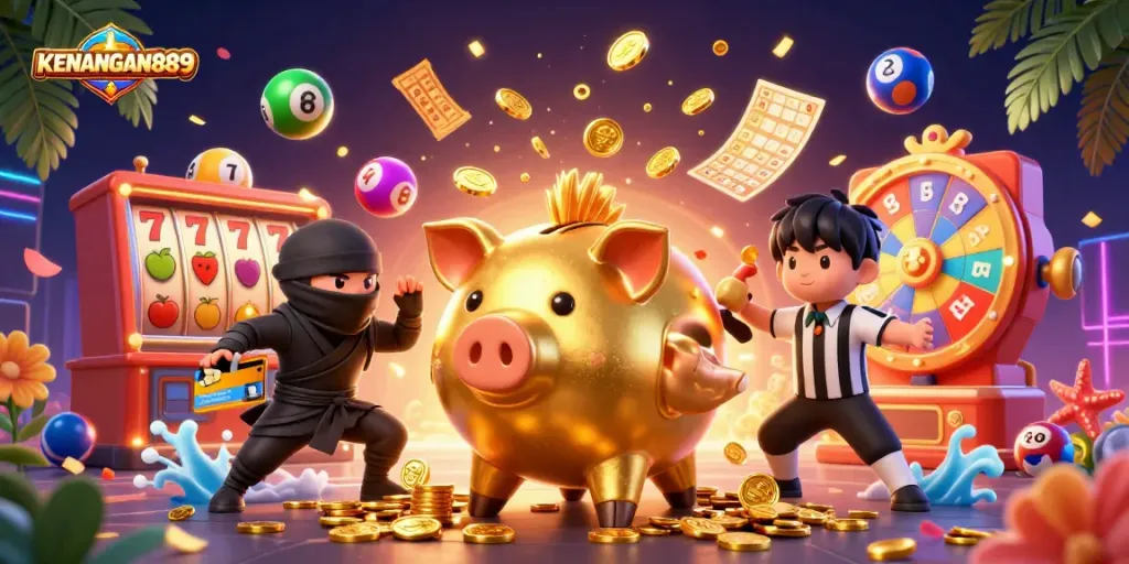 Experience the thrill of KENANGAN889 with dynamic characters, bright slots, and exciting elements!