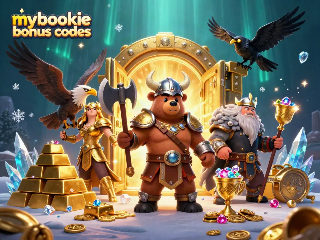 Claim exciting mybookie bonus codes with this rich casino-themed illustration.