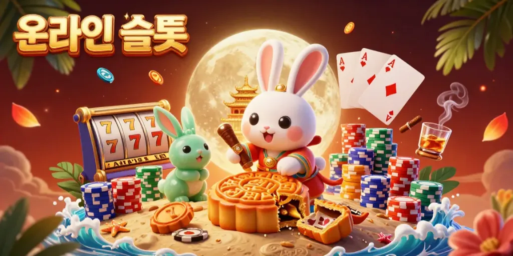 온라인슬롯 게임 구조를 자세히 보여주는 3D 일러스트레이션