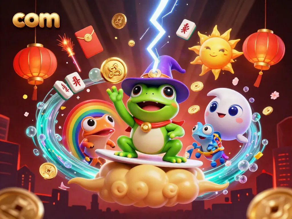 Join the fun at com with a storm of golden coins and vibrant characters in an exciting casino scene!