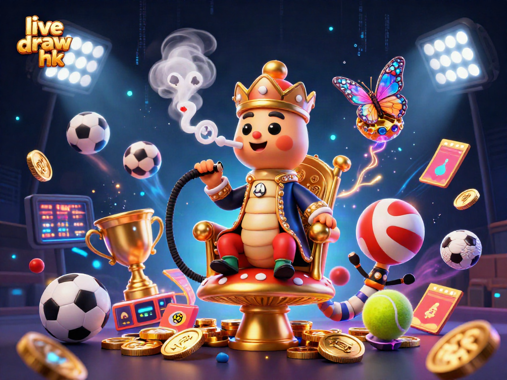 Experience thrilling live draw hk excitement with vibrant casino elements and dynamic sports imagery.