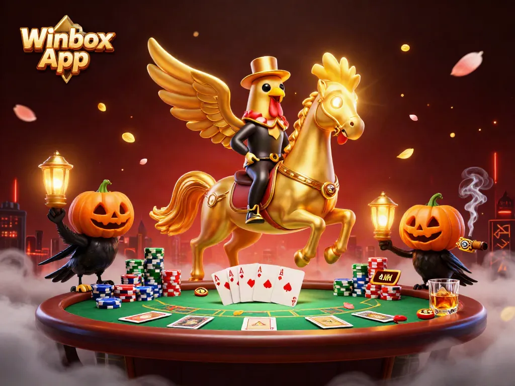 Experience thrilling wins with the Winbox App in a vibrant casino scene filled with excitement.