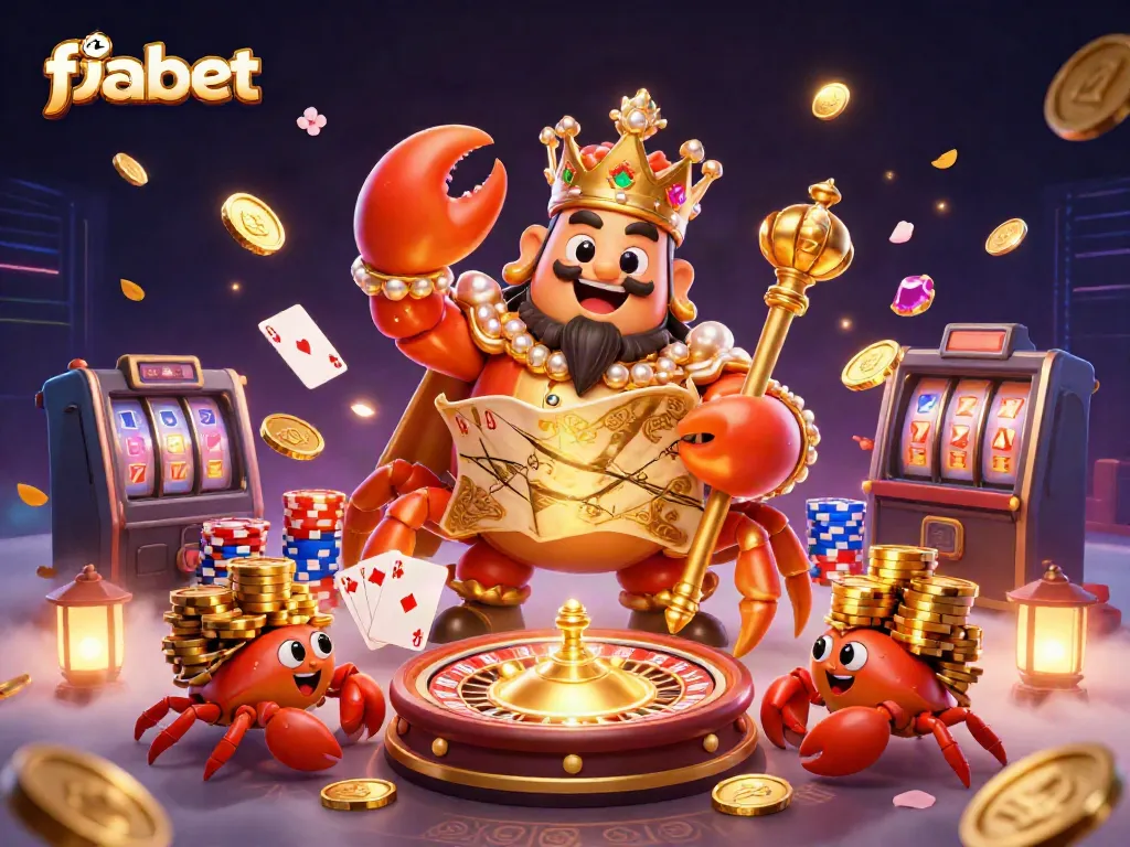 Engage with fabet's thrilling casino experience featuring a golden crab emperor and dynamic gameplay.