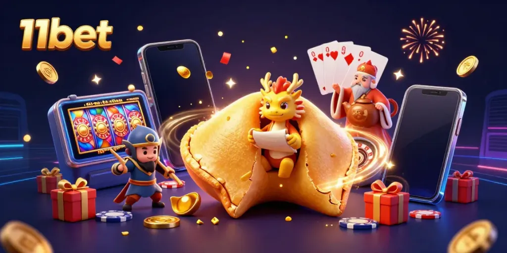 Engage in thrilling gameplay at 11bet with golden fortune cookie, wise dragon, and dynamic slot games.
